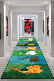 Conceptum Alfombra Gatto Carino Multicolor 80 x 150 cm